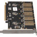 Frime Контролер Frime PCI-E-5xM.2 (B Key) WCH382L (ECF-PCIEtoSSD010)
