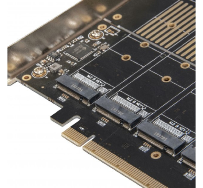 Frime Контролер Frime PCI-E-5xM.2 (B Key) WCH382L (ECF-PCIEtoSSD010)