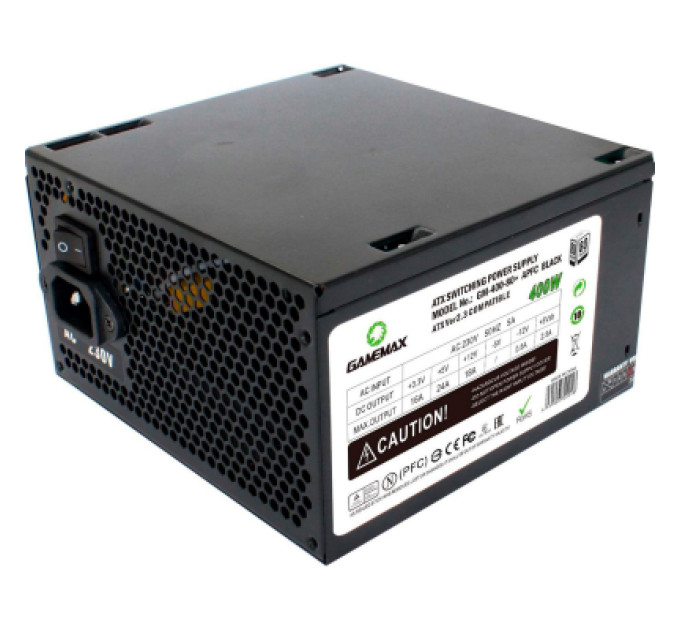 Gamemax Блок живлення Gamemax GM-400-80+APFC Black