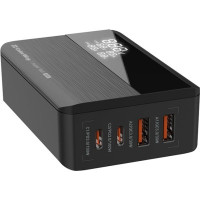 Зарядний пристрій ColorWay Power Delivery GaN (2USB-A + 2USB TYPE-C) (100W) black (CW-CHS041PD-BK)