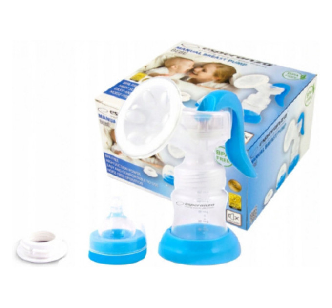 Esperanza Молоковідсмоктувач Esperanza Механічний BEBE з соскою, пляшка 150 мл (ECM002B)