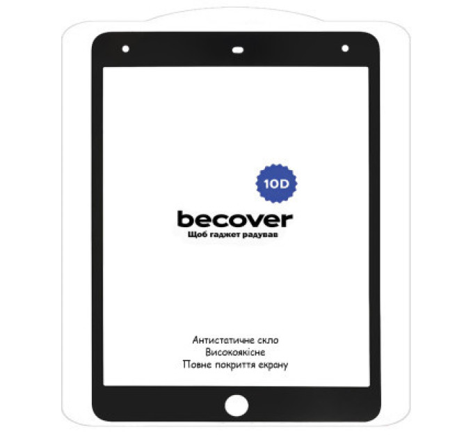 BeCover Скло захисне BeCover 10D Apple iPad 10.2 2019/2020/2021 Black (710572)