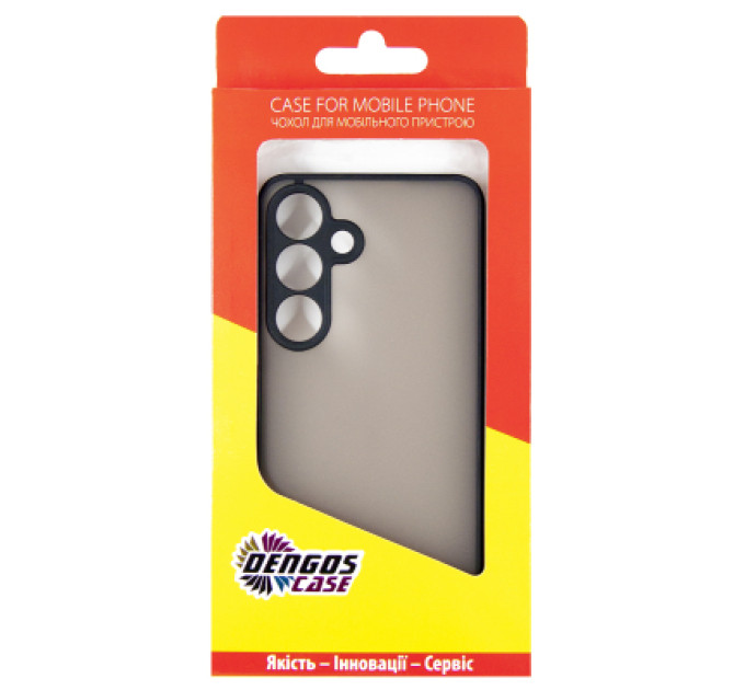 Dengos Чохол до мобільного телефона Dengos Samsung Galaxy S24 Matte + glass Black (DG-KM-109)