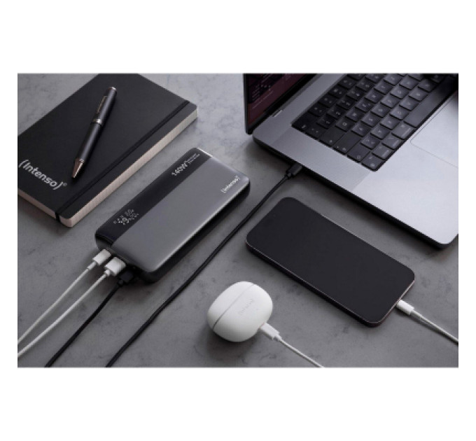 Intenso Батарея універсальна Intenso HE25000 25000mAh PD/3.1/140W + cable with a built-in E-marker chip (7350060)