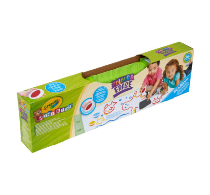 Crayola Набір для творчості Crayola Mini Kids Багаторазовий килимок для малювання, з фарбами (81-1528)
