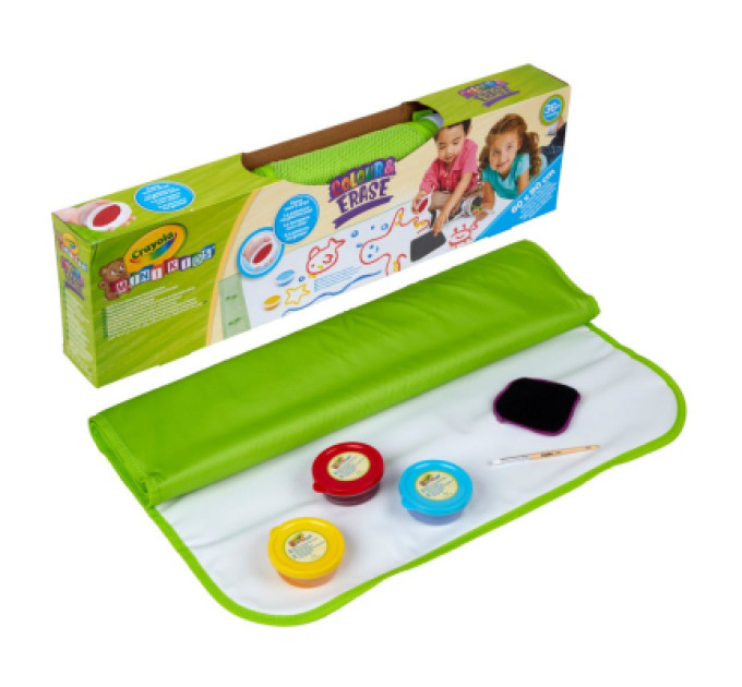 Crayola Набір для творчості Crayola Mini Kids Багаторазовий килимок для малювання, з фарбами (81-1528)