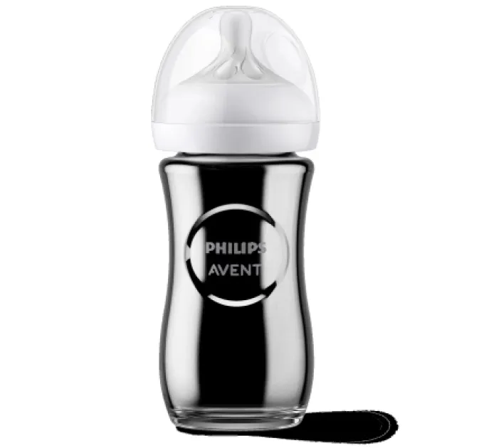 Philips AVENT Пляшечка для годування Philips AVENT Natural Природний потік 240 мл склаяна (SCY933/01)
