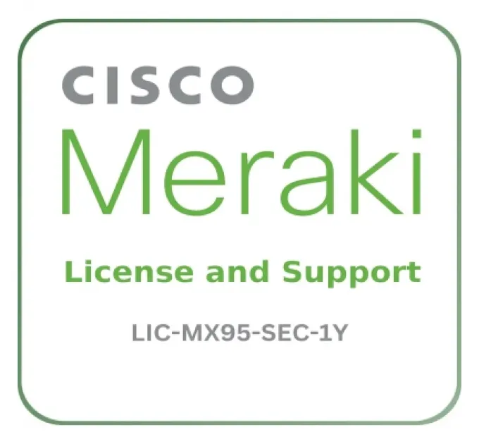 Meraki Програмна продукція Meraki LIC-MX95-SEC-1Y