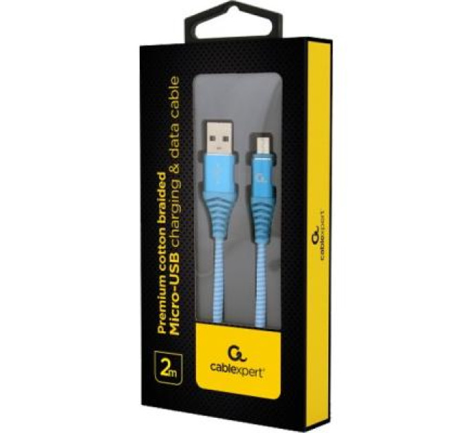 Cablexpert Кабель Cablexpert CC-USB2B-AMmBM-2M-VW, USB 2.0 А-тато/Micro B-тато, 2,0 м.