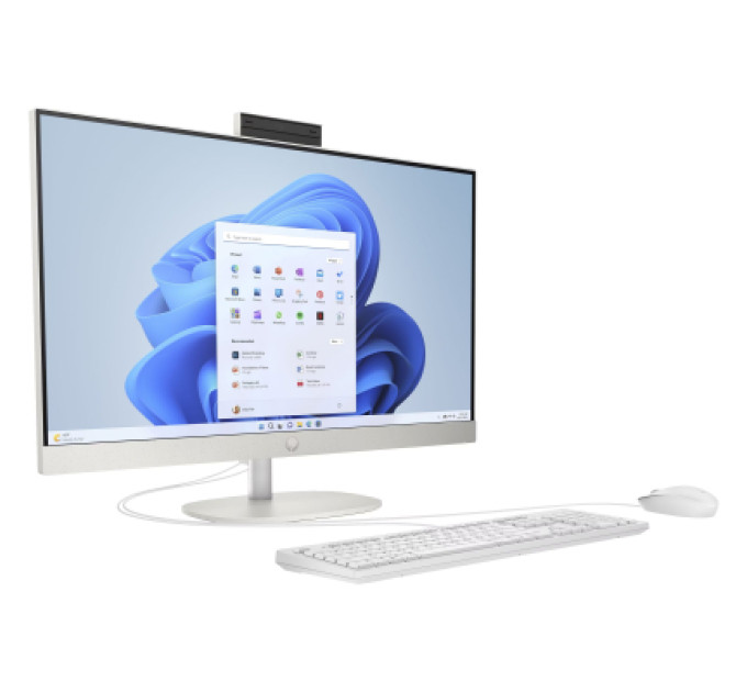 HP Комп'ютер HP 27-cr0029ua AiO / Ryzen7 7730U, 16, 512, WiFi, Cam, K&M (A1QX9EA)