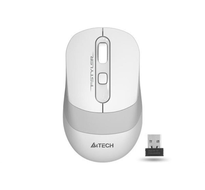A4Tech Миша бездротова A4Tech Fstyler FG10 (White),  USB, колір білий
