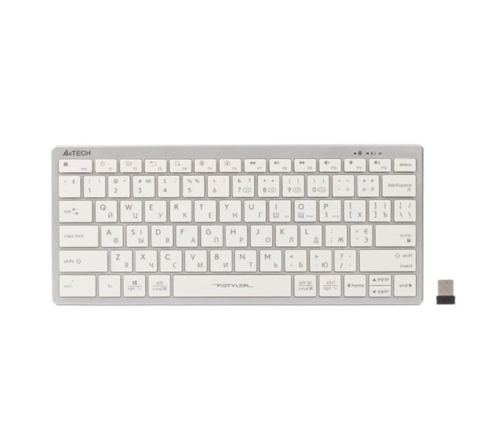 A4Tech Клавіатура A4-Tech Fstyler FBX51C бездротовa, біла