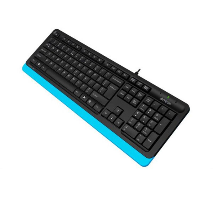 A4Tech Клавіатура A4Tech Fstyler FK10 (Blue) , USB, чорний+ блакитний
