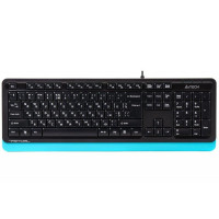 Клавіатура A4Tech Fstyler FK10 (Blue) , USB, чорний+ блакитний