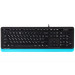 A4Tech Клавіатура A4Tech Fstyler FK10 (Blue) , USB, чорний+ блакитний