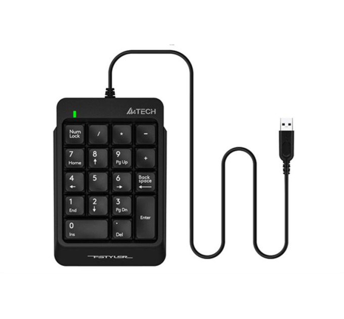 A4Tech Клавіатура цифрова A4-Tech FK13P, чорна, USB