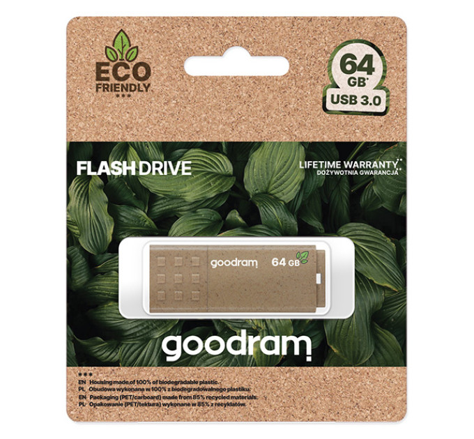 Goodram Флеш-накопичувач USB3.2 64GB Goodram UME3 Eco Friendly (UME3-0640EFR11)