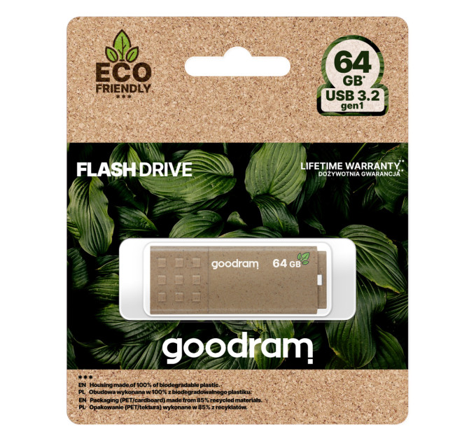 Goodram Флеш-накопичувач USB3.2 64GB Goodram UME3 Eco Friendly (UME3-0640EFR11)