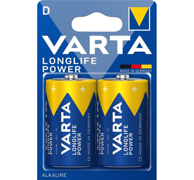 Varta Батарейка Varta High Energy D/LR20 BL 2шт