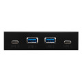 Frime USB-хаб Frime USB 3.1 2 x type A & 2 x type C VL820 Black (ECF-FP2xTA&2xTC.32)
