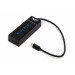 Frime Концентратор USB Frime (1х3.0&3x2.0) Type-C Black (FH-20060)