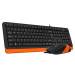 A4Tech A4Tech Fstyler F1010, комплект дротовий клавіатура з мишою, USB, чорний+помаранчевий колір