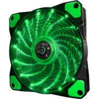 Вентилятор Frime Iris LED Fan 15LED Green (FLF-HB120G15); 120х120х25мм, 3-pin+4-pin