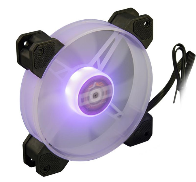 Frime Вентилятор Frime Iris LED Fan Mid RGB HUB (FLF-HB120MRGBHUB8), 120х120х25 мм, 6-pin, Black