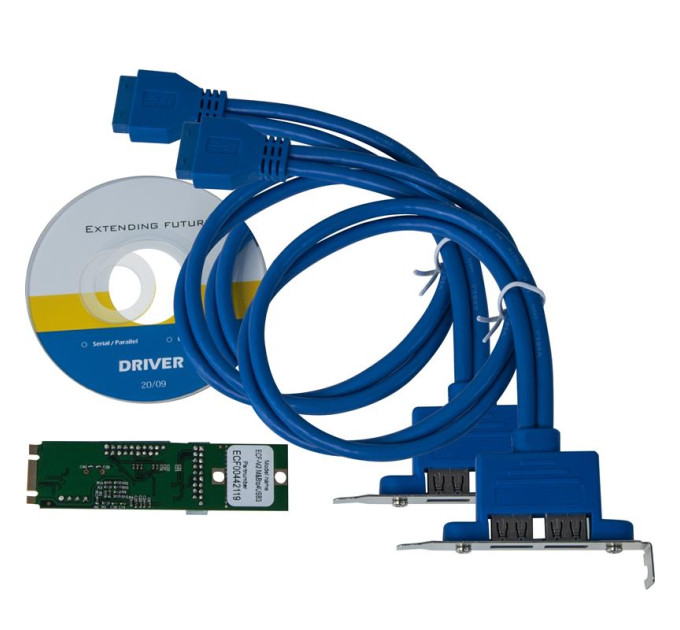 Frime Плата розширення Frime (ECF-M2.M&Bto4USB3) M2-4xUSB3.0, NEC720201
