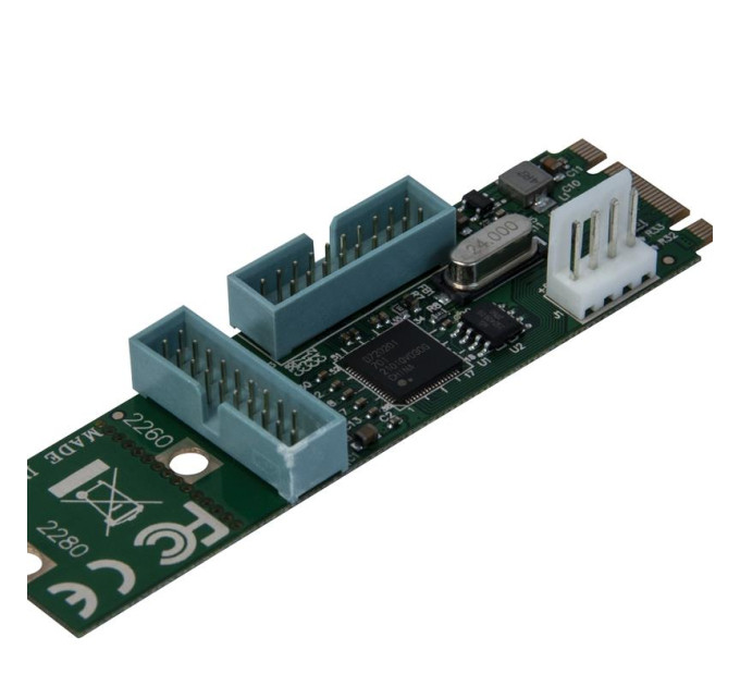 Frime Плата розширення Frime (ECF-M2.M&Bto4USB3) M2-4xUSB3.0, NEC720201