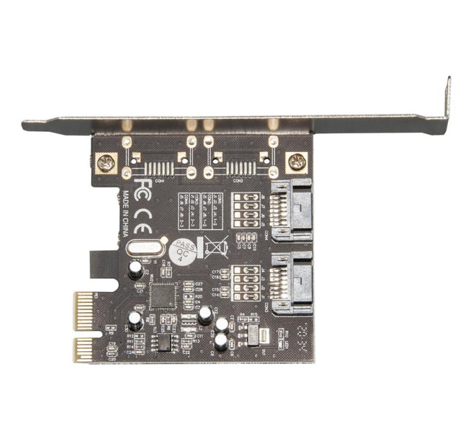 Frime Контролер Frime ASM1061 (ECF-PCIEto2SATAIII.LP) PCI-E-2xSATA III