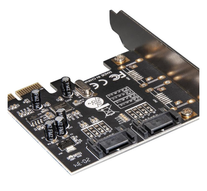 Frime Контролер Frime ASM1061 (ECF-PCIEto2SATAIII.LP) PCI-E-2xSATA III