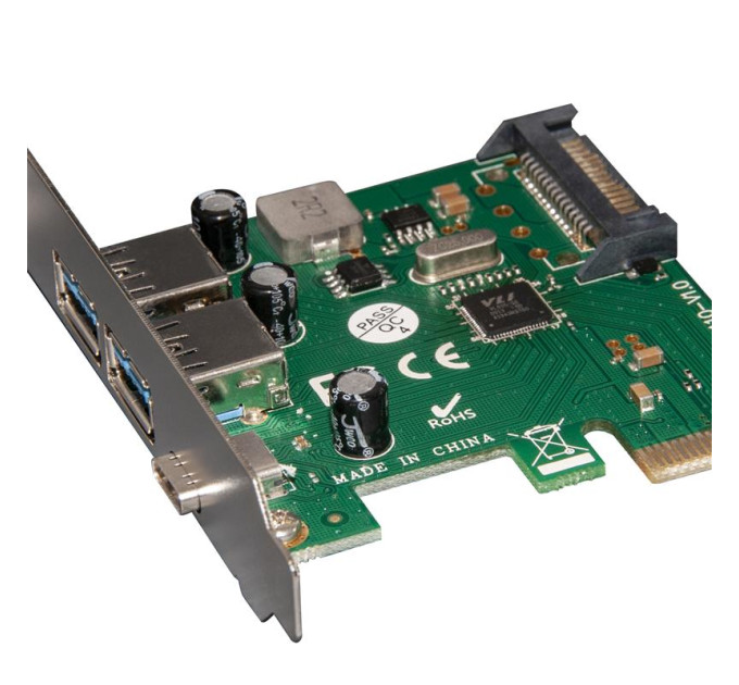 Frime Контролер Frime NEC720202 (ECF-PCIEtoUSB007.LP) PCI-E-2xUSB3.0+USB3.0 Type-C