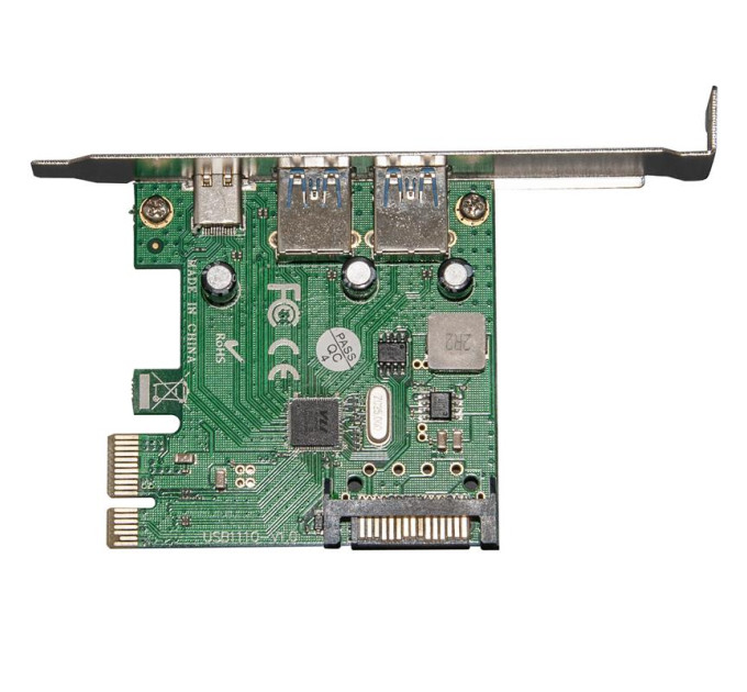 Frime Контролер Frime NEC720202 (ECF-PCIEtoUSB007.LP) PCI-E-2xUSB3.0+USB3.0 Type-C