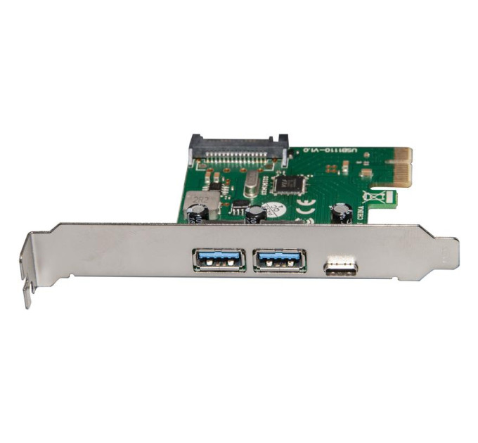Frime Контролер Frime NEC720202 (ECF-PCIEtoUSB007.LP) PCI-E-2xUSB3.0+USB3.0 Type-C