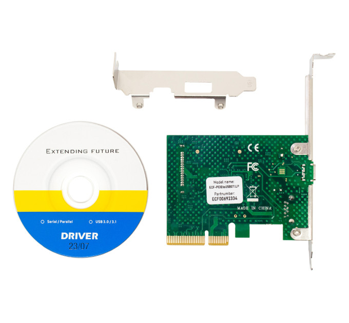 Frime Плата розширення Frime PCI-E to USB3.2 Gen2 TYPE-A+C (1+1 порти) ASM3142 (ECF-PCIEtoUSB011.LP)