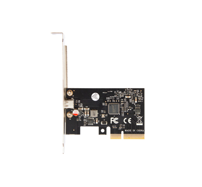 Frime Плата розширення Frime PCI-E to USB3.2 Gen2x2 20Gbps TYPE-C ASM3242 (ECF-PCIEtoUSB014.LP)