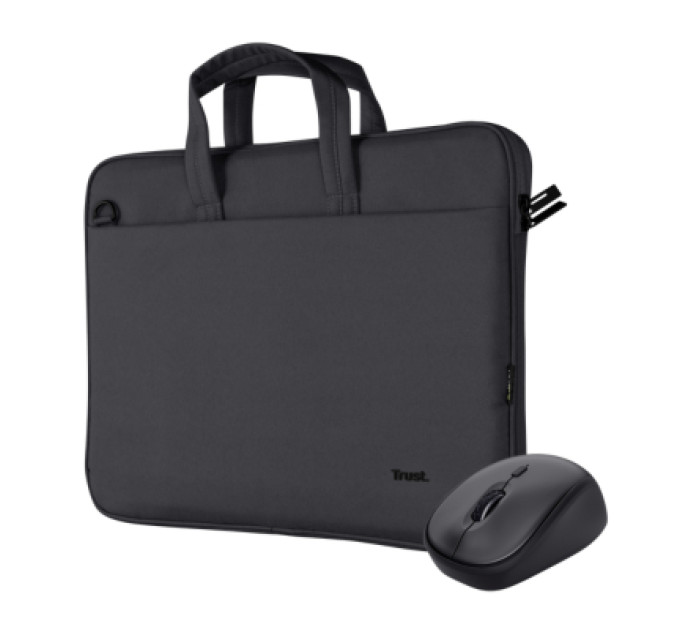 Trust Сумка для ноутбука Trust 16" BOLOGNA Slim Eco + Mouse, Set black (24988)