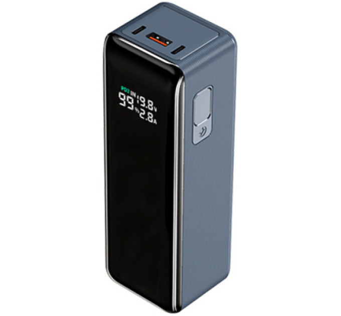 ATRIA Батарея універсальна Atria 30000mAh PD/3.1/160W(Max)80W+80W, QC/3.0/22.5W, Blue (WPD-160SB)