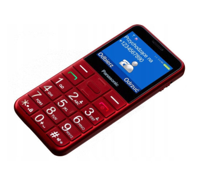 Panasonic Мобільний телефон Panasonic KX-TU155 Red (KX-TU155EXRN)