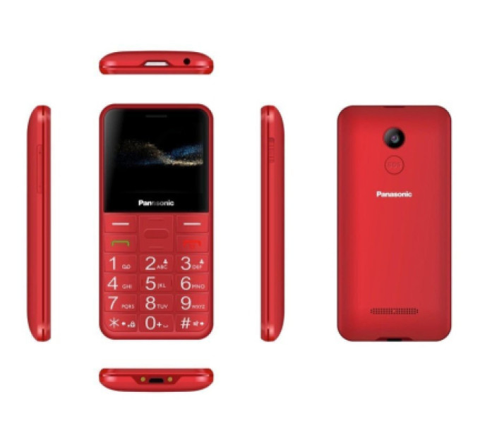 Panasonic Мобільний телефон Panasonic KX-TU155 Red (KX-TU155EXRN)