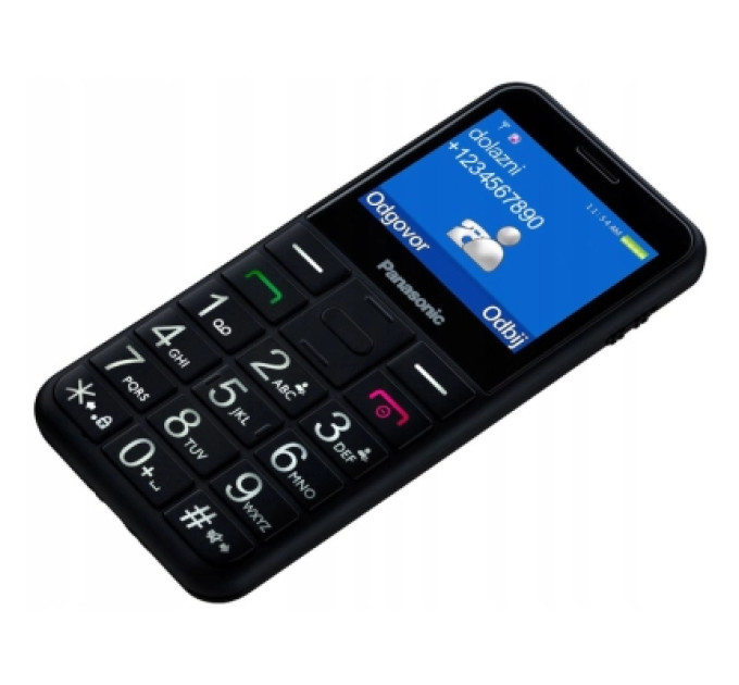 Panasonic Мобільний телефон Panasonic KX-TU155 Black (KX-TU155EXBN)