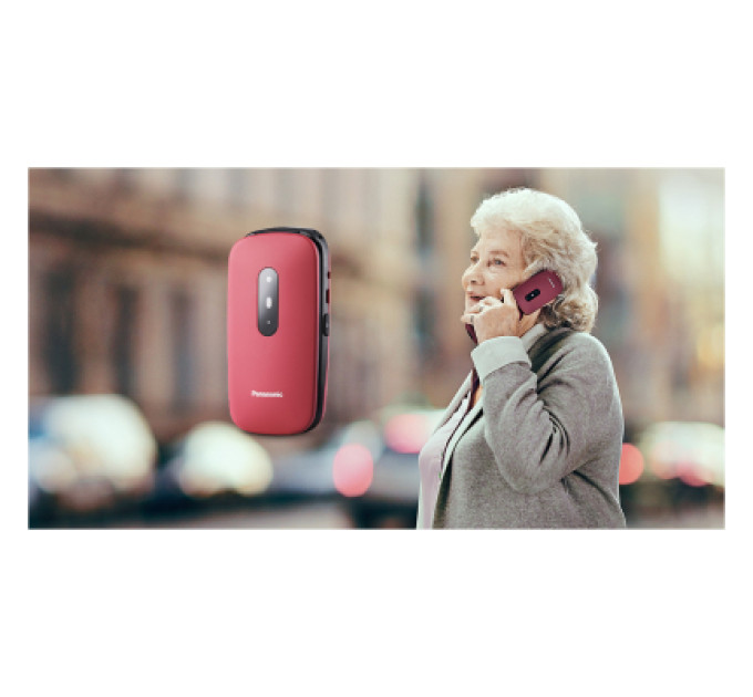 Panasonic Мобільний телефон Panasonic KX-TU446 Red (KX-TU446EXR)