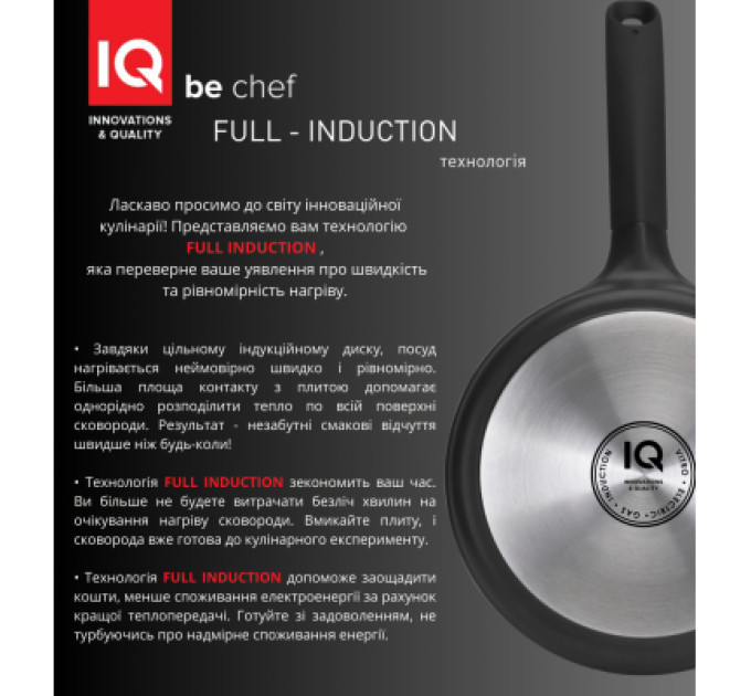IQ Сковорода IQ Be Chef універсальна 24 см (IQ-1144-24)
