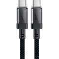 Acefast Дата кабель USB-C to USB-C 1.2m 60W stainless steel C12-03 Black Acefast (6974316283317)