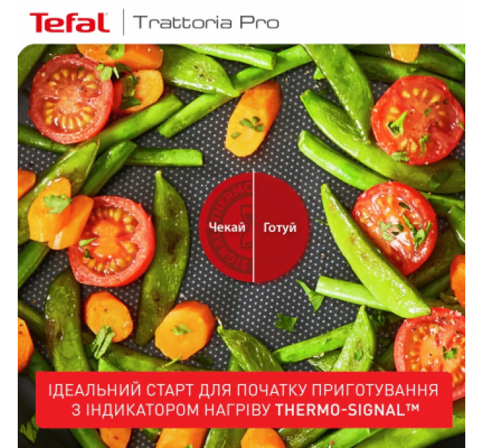 Tefal Сковорода Tefal Trattoria Pro 24см чорна (G6120444)