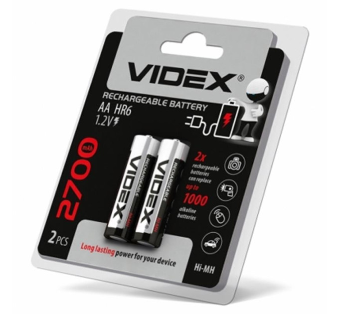 Videx Акумулятор Videx AA/HR06 2700 mAh BL 2шт