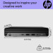 HP Комп'ютер HP Pro 400 G9 Mini / i3-13100T, 8, 512, WiFi, кл+м (885G3EA)