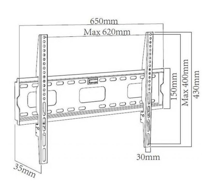 X-Digital Кронштейн X-Digital Steel SF405 Black (VESA600х400)