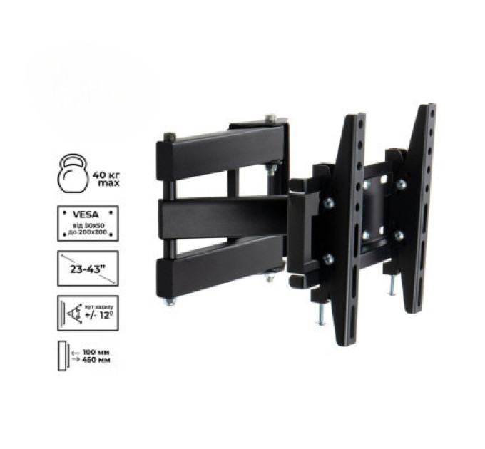 Charmount Кронштейн Charmount TV02T-R3 Black